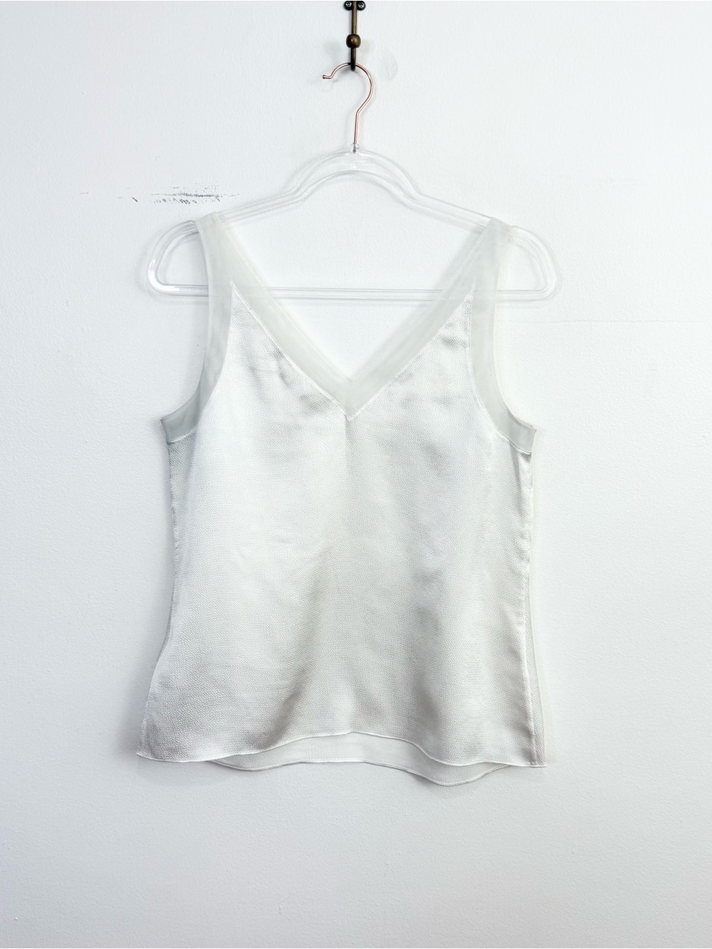 Ted Baker London Elten Mesh Trim Sleeveless Cami Top Ivory Size 2 - Picture 6 of 6